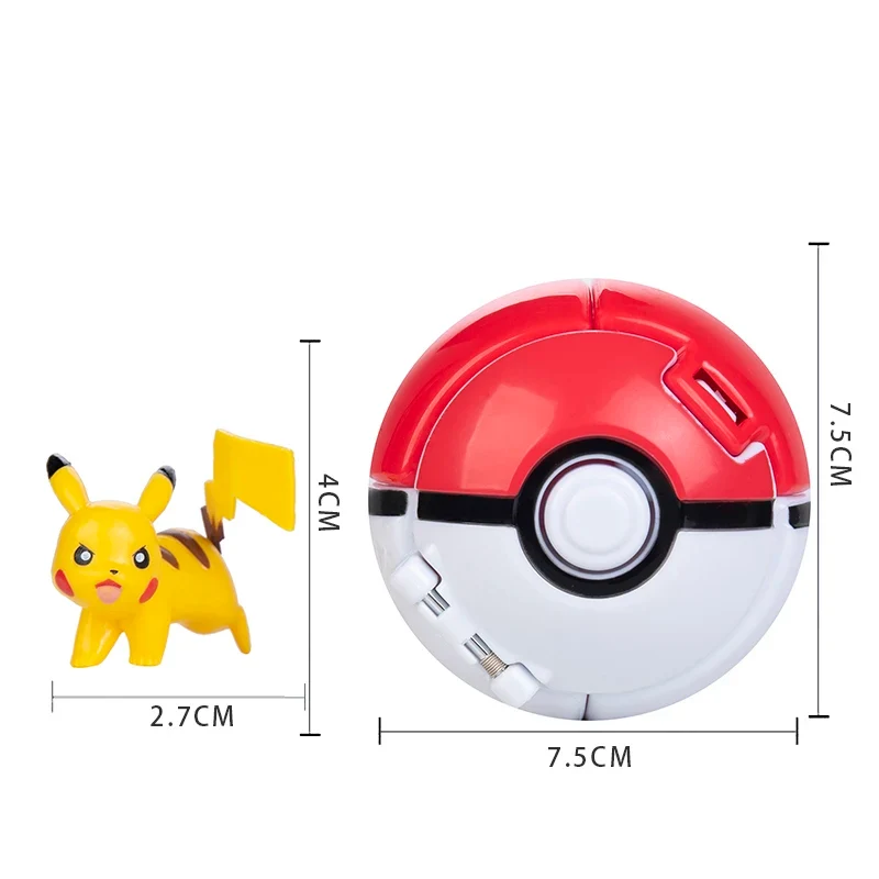 Figurines avec Pokemon Ball - de nombreux motifs