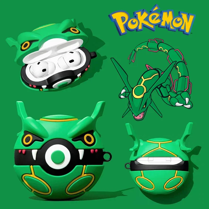 Étui de protection Rayquaza pour Apple AirPods 1, 2, 3 ou Airpods Pro