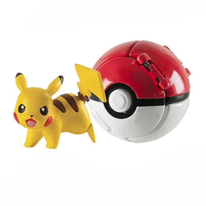 Pop'n throw Pokeballs avec figurine Pokémon