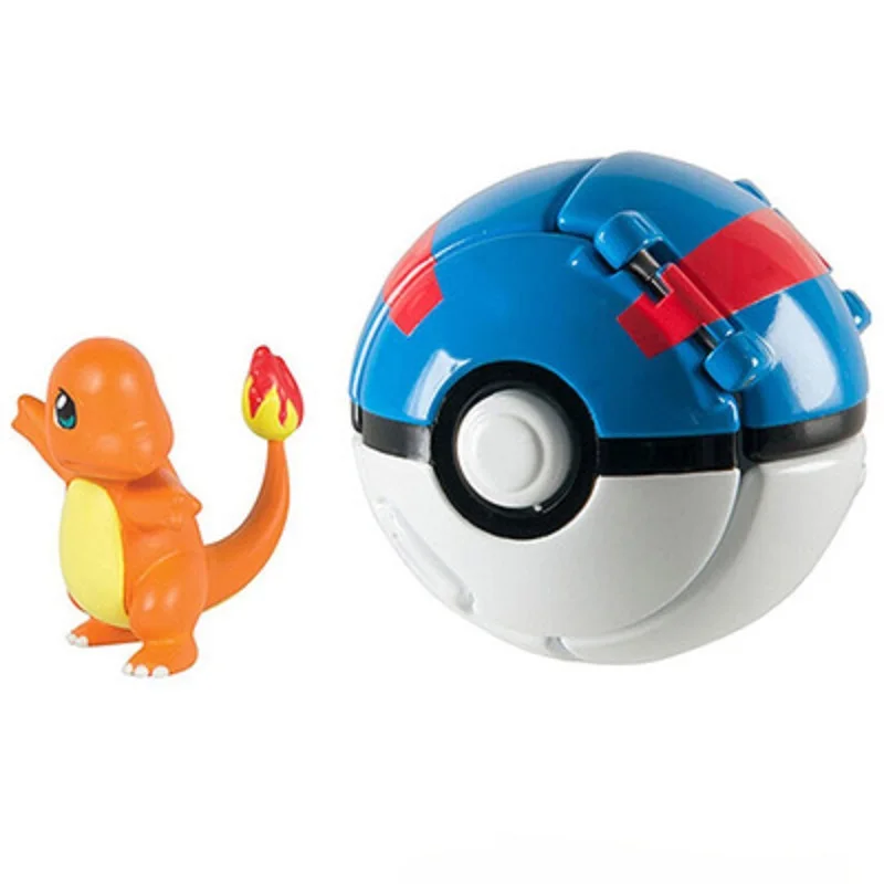 Pop'n throw Pokeballs avec figurine Pokémon