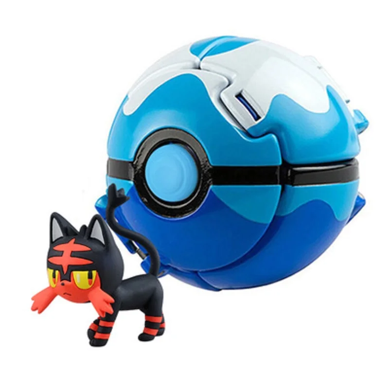 Pop'n throw Pokeballs avec figurine Pokémon