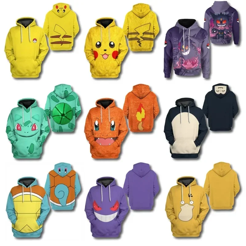 Pull à capuche Pokemon dans de nombreux motifs