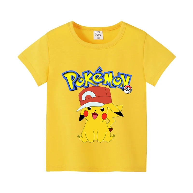 T-shirts enfants avec motif Pikachu ou Pokémon