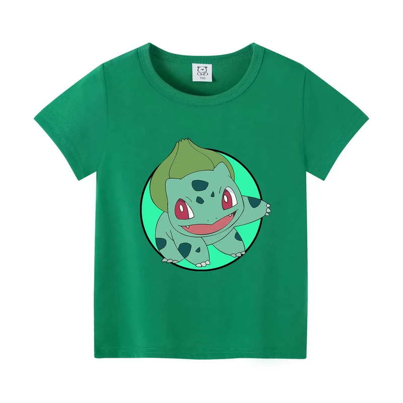 T-shirts estivaux à motif Pokémon pour enfants