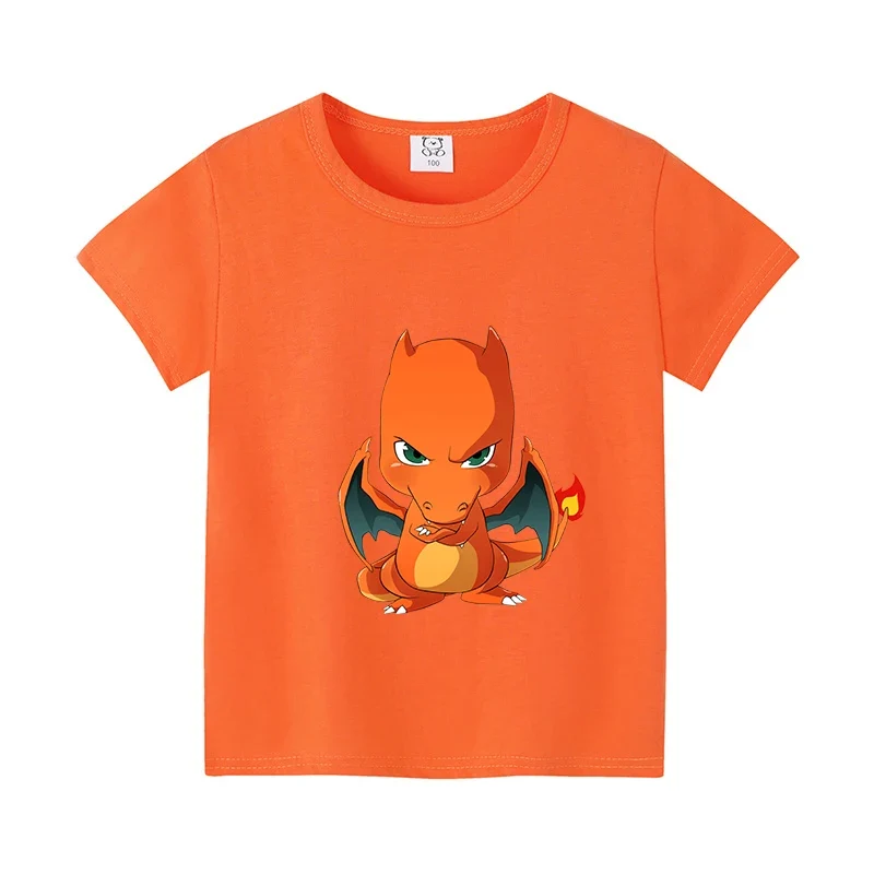 T-shirts estivaux à motif Pokémon pour enfants