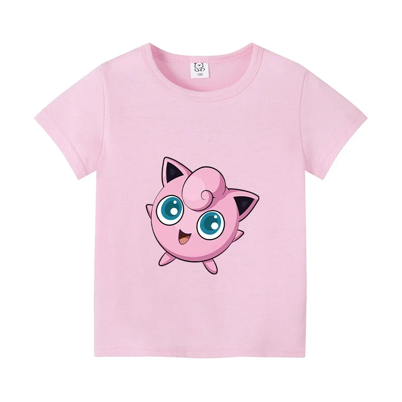 T-shirts estivaux à motif Pokémon pour enfants