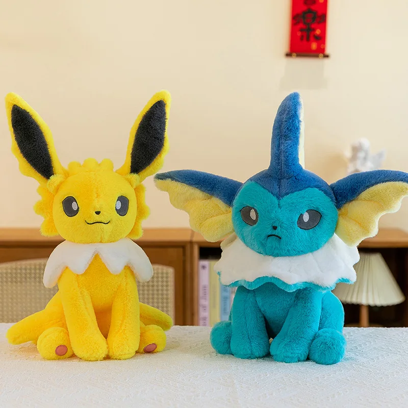 Peluche Pokémon XXL Aquana Vaporeon ou Blitza Jolteon (env. 45/80cm)