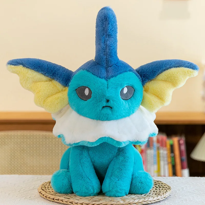 Peluche Pokémon XXL Aquana Vaporeon ou Blitza Jolteon (env. 45/80cm)