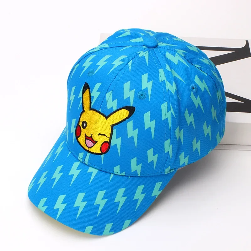 Casquette de baseball pour enfants Pokémon Pikachu en bleu, jaune ou noir