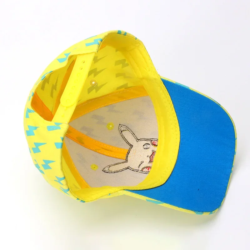 Casquette de baseball pour enfants Pokémon Pikachu en bleu, jaune ou noir