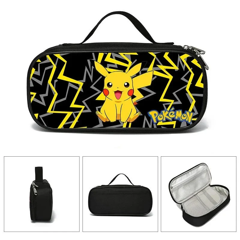 Trousse Pokémon Pikachu en noir ou jaune