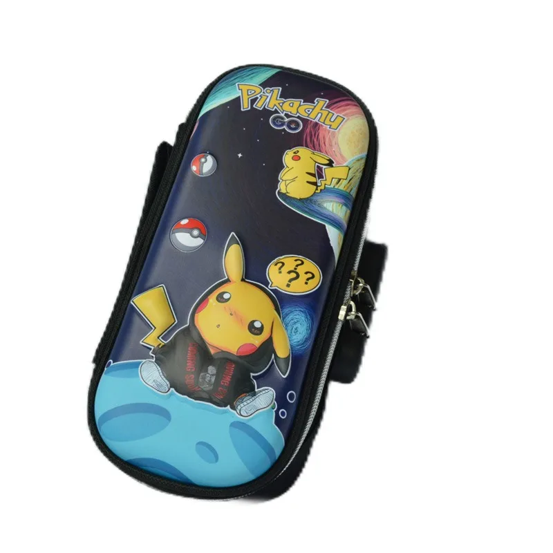 Grande trousse à crayons Pika Pokémon avec serrure et poignée de transport