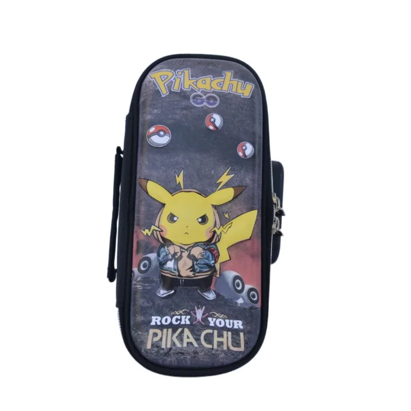 Grande trousse à crayons Pika Pokémon avec serrure et poignée de transport