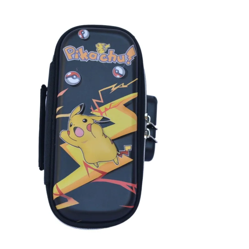 Grande trousse à crayons Pika Pokémon avec serrure et poignée de transport