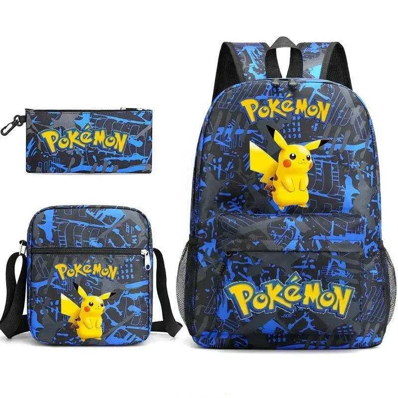 Ensemble de sac à dos Pokemon Go avec sac à dos, trousse et sac