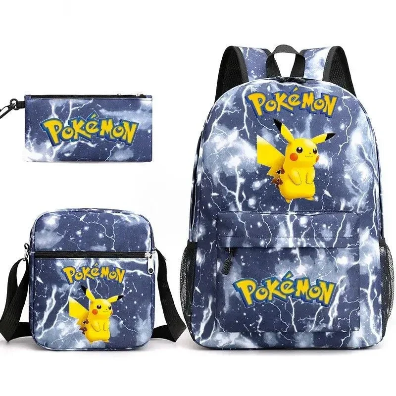 Ensemble de sac à dos Pokemon Go avec sac à dos, trousse et sac