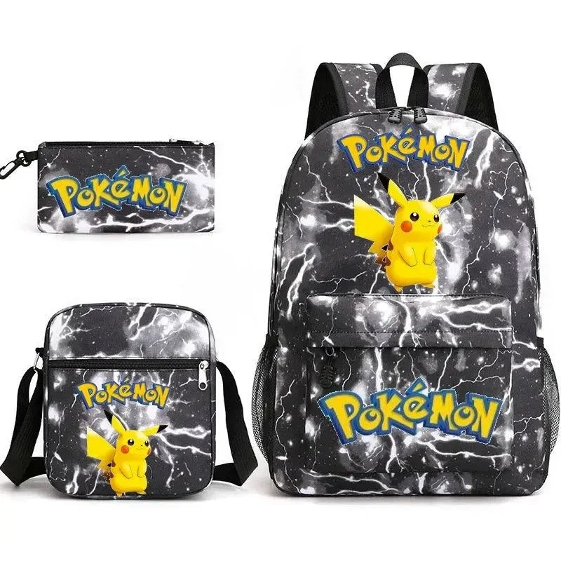 Ensemble de sac à dos Pokemon Go avec sac à dos, trousse et sac