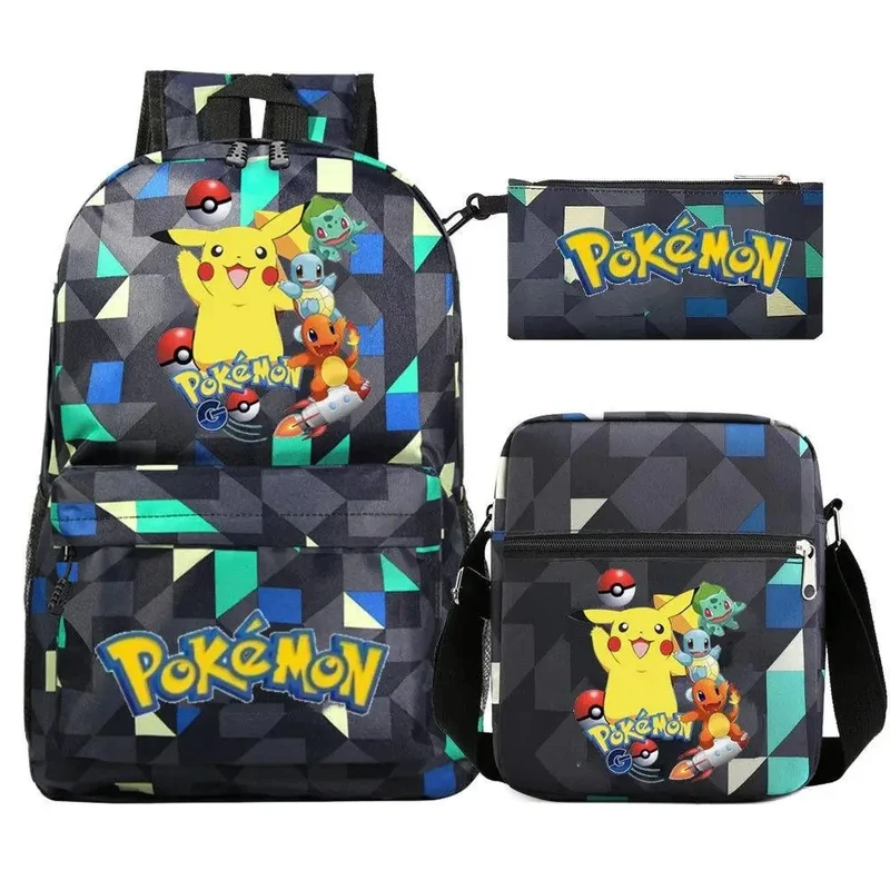 Ensemble de sac à dos Pokemon Go avec sac à dos, trousse et sac