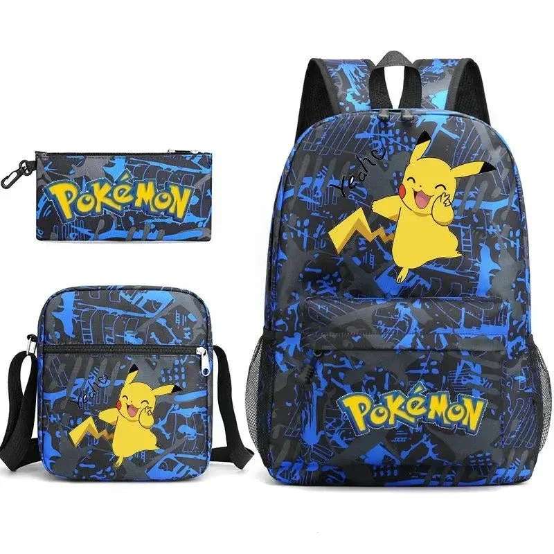 Ensemble de sac à dos Pokemon Go avec sac à dos, trousse et sac