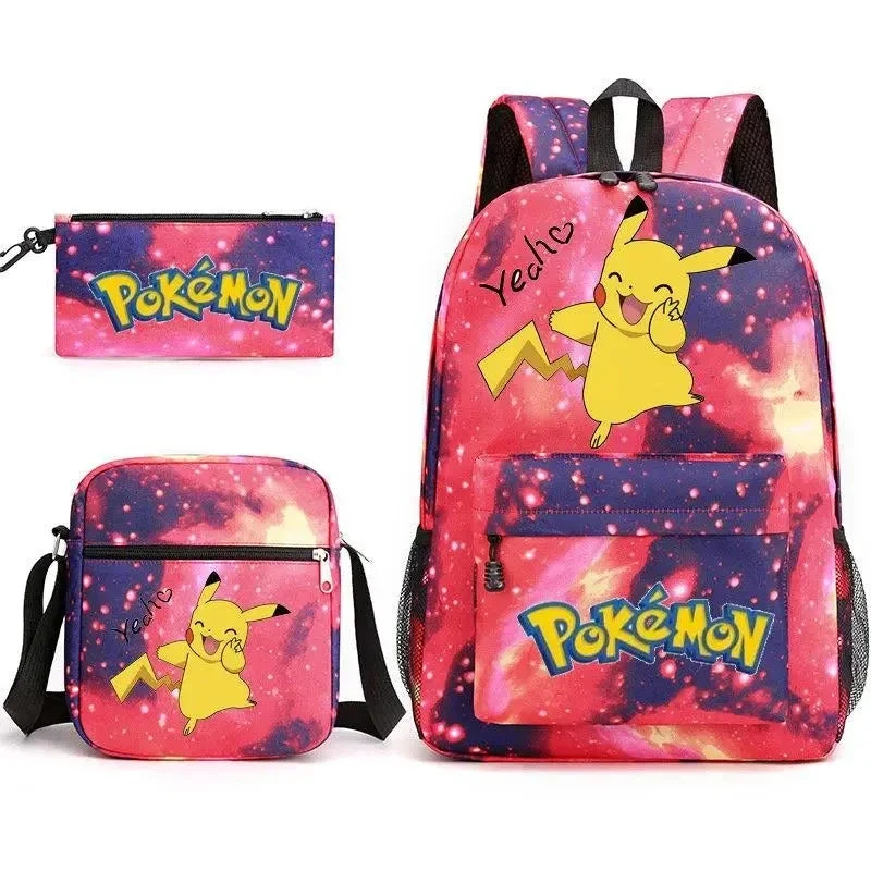 Ensemble de sac à dos Pokemon Go avec sac à dos, trousse et sac
