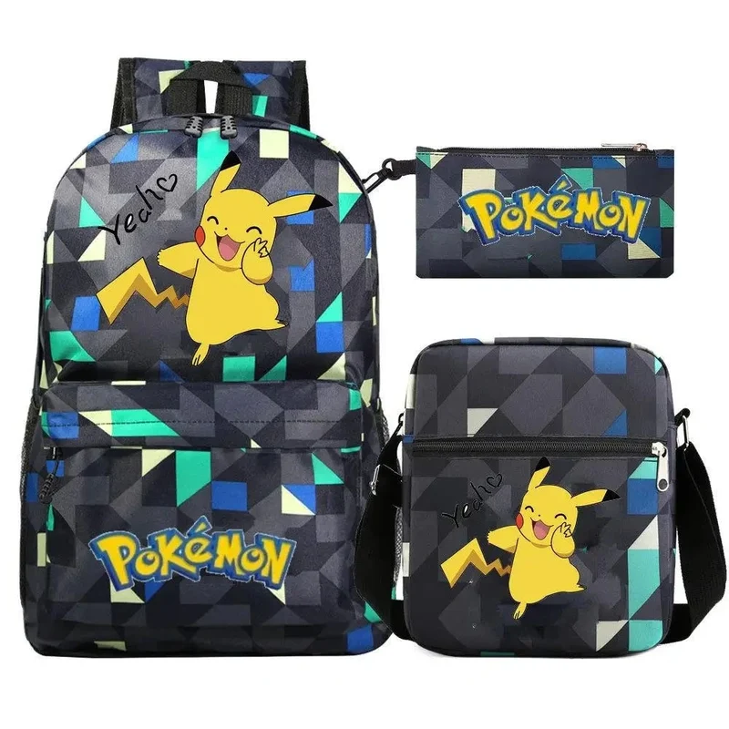 Ensemble de sac à dos Pokemon Go avec sac à dos, trousse et sac