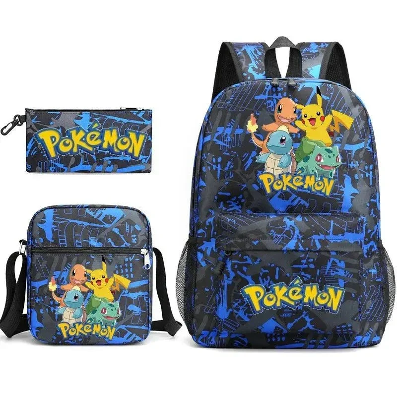 Ensemble de sac à dos Pokemon Go avec sac à dos, trousse et sac