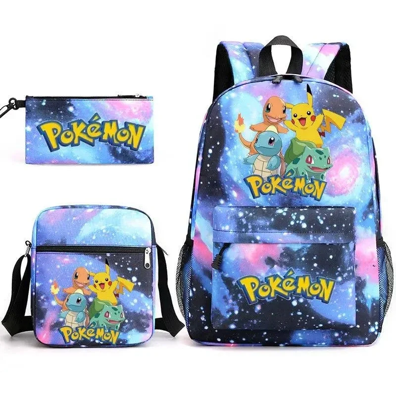 Ensemble de sac à dos Pokemon Go avec sac à dos, trousse et sac