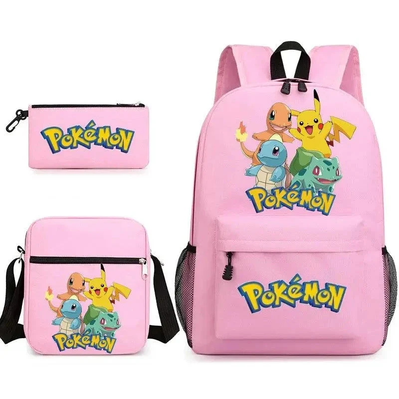 Ensemble de sac à dos Pokemon Go avec sac à dos, trousse et sac