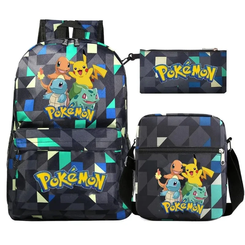 Ensemble de sac à dos Pokemon Go avec sac à dos, trousse et sac