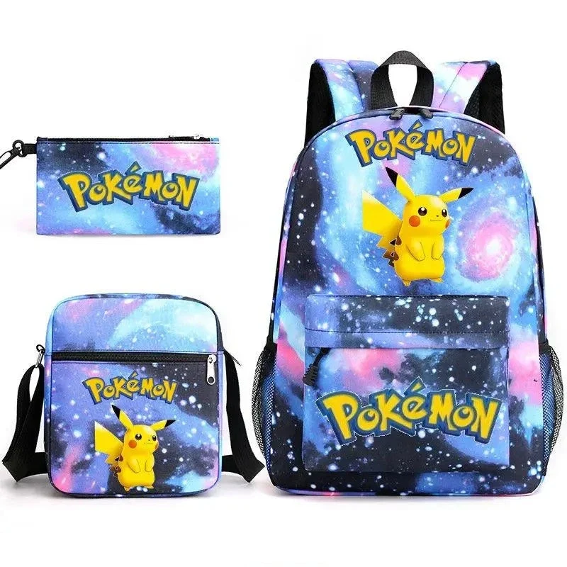 Ensemble de sac à dos Pokemon Go avec sac à dos, trousse et sac