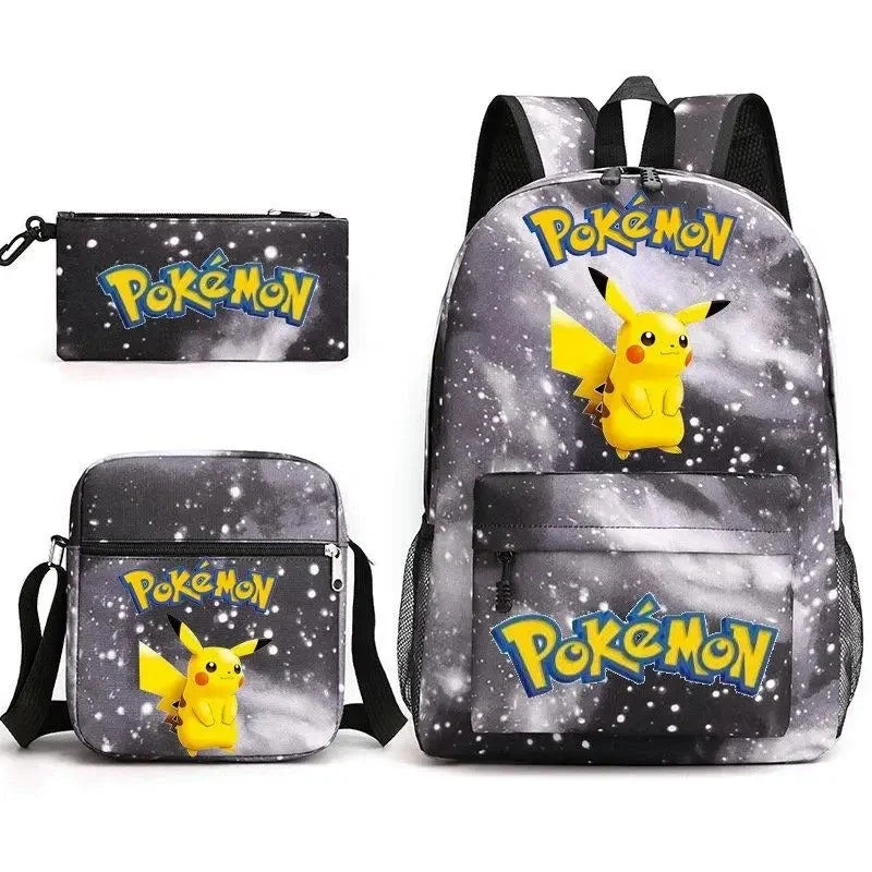 Ensemble de sac à dos Pokemon Go avec sac à dos, trousse et sac