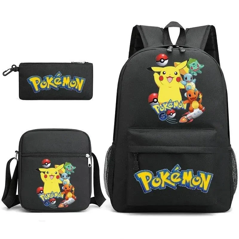 Ensemble de sac à dos Pokemon Go avec sac à dos, trousse et sac
