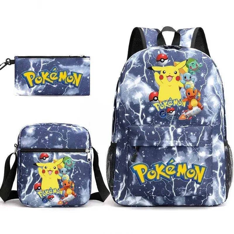 Ensemble de sac à dos Pokemon Go avec sac à dos, trousse et sac
