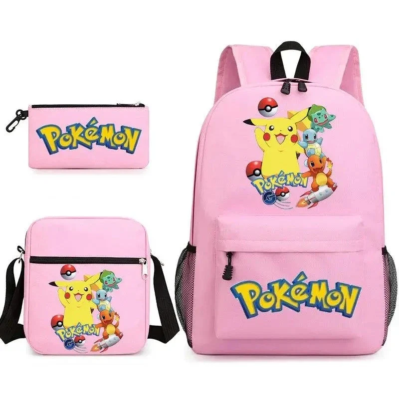 Ensemble de sac à dos Pokemon Go avec sac à dos, trousse et sac