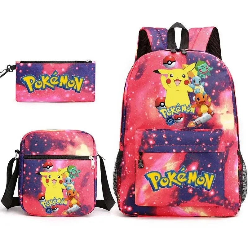 Ensemble de sac à dos Pokemon Go avec sac à dos, trousse et sac
