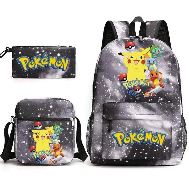 Ensemble de sac à dos Pokemon Go avec sac à dos, trousse et sac