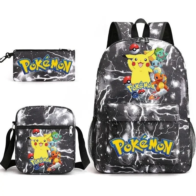 Ensemble de sac à dos Pokemon Go avec sac à dos, trousse et sac