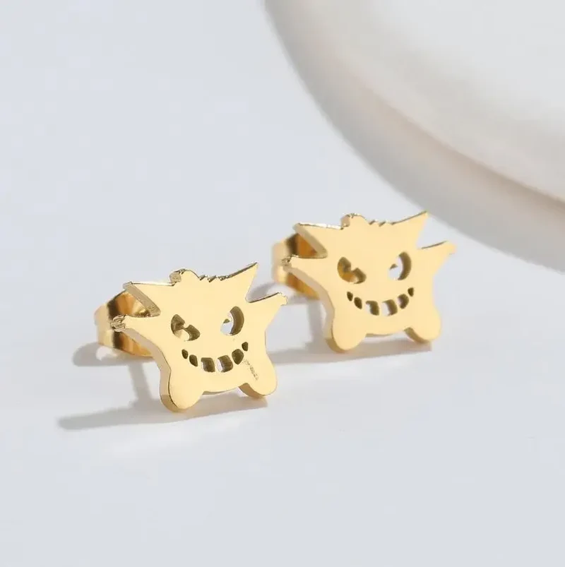 Boucles d'oreilles clous Gengar