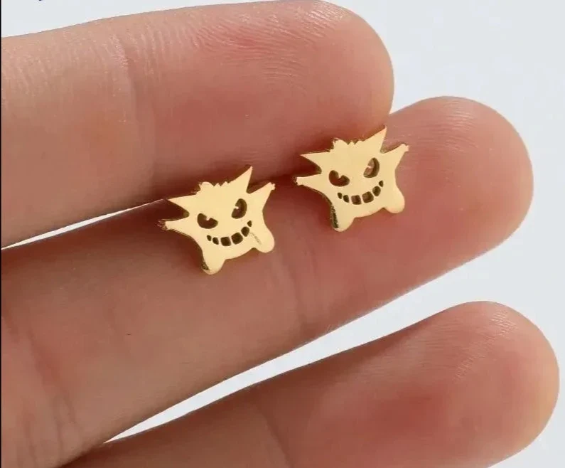 Boucles d'oreilles clous Gengar