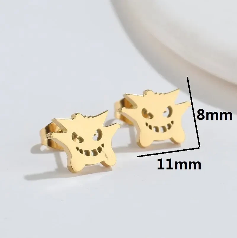 Boucles d'oreilles clous Gengar