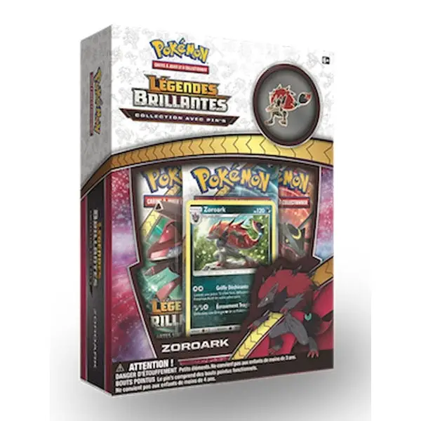 Coffret Pokémon SL3.5 Légendes Brillantes – Collections avec pin's Zoroark – Français