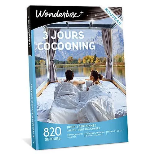 Coffret cadeau Wonderbox 3 jours cocooning