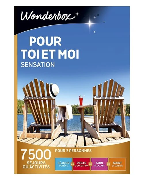 Coffret cadeau Wonderbox Pour toi et moi Sensation