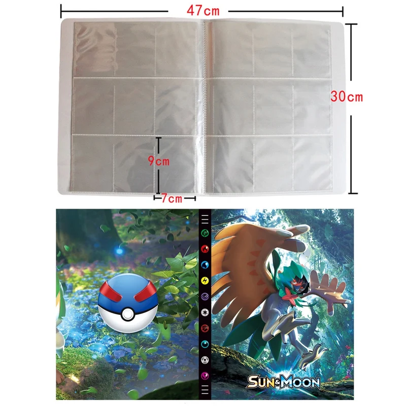 Album de cartes Pokémon pour 432 cartes au format A4 - de nombreux motifs Pokémon