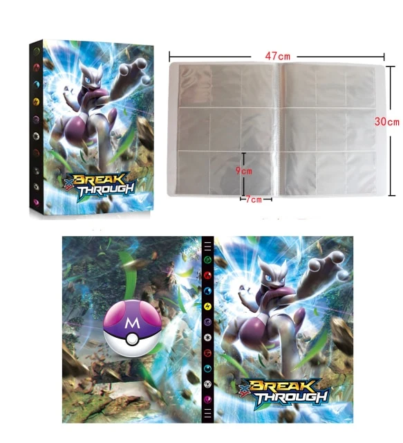 Album de cartes Pokémon pour 432 cartes au format A4 - de nombreux motifs Pokémon