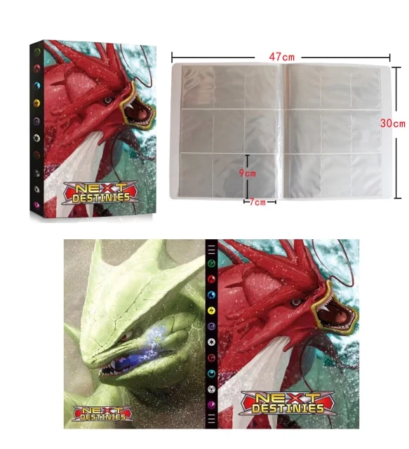 Album de cartes Pokémon pour 432 cartes au format A4 - de nombreux motifs Pokémon