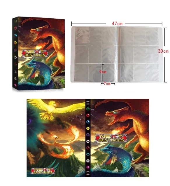 Album de cartes Pokémon pour 432 cartes au format A4 - de nombreux motifs Pokémon