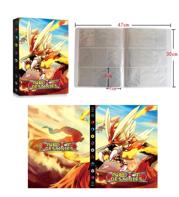 Album de cartes Pokémon pour 432 cartes au format A4 - de nombreux motifs Pokémon