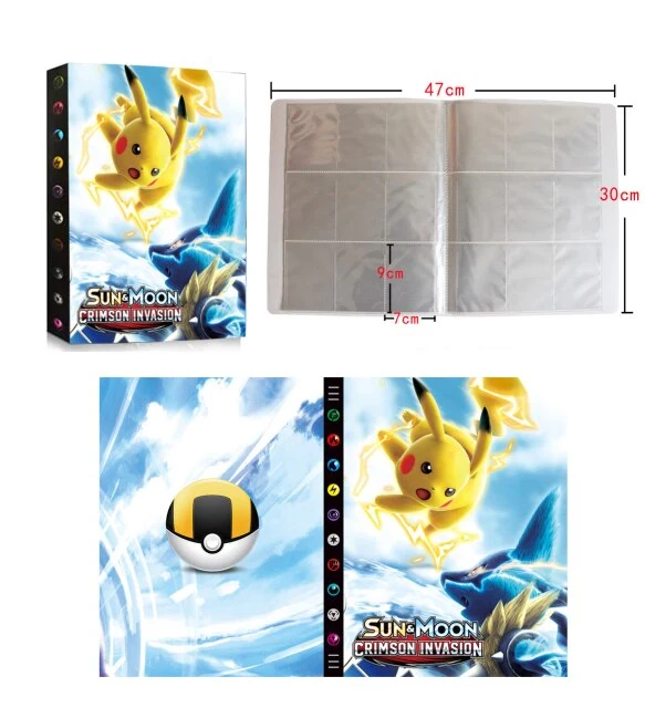 Album de cartes Pokémon pour 432 cartes au format A4 - de nombreux motifs Pokémon