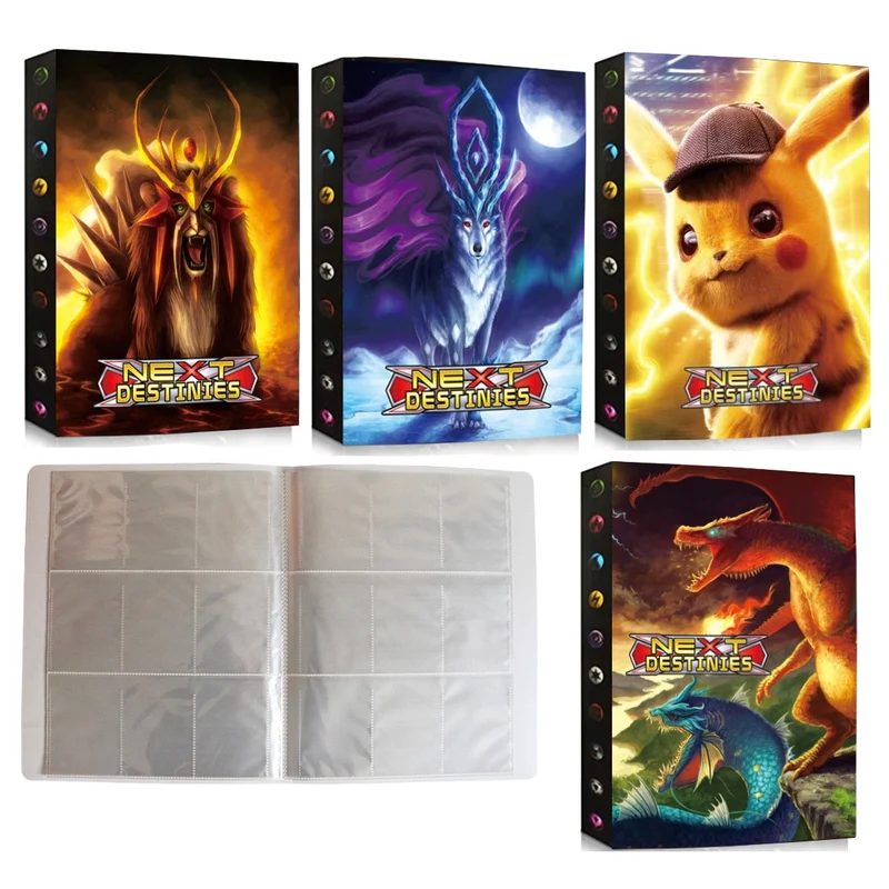 Album de cartes Pokémon pour 432 cartes au format A4 - de nombreux motifs Pokémon
